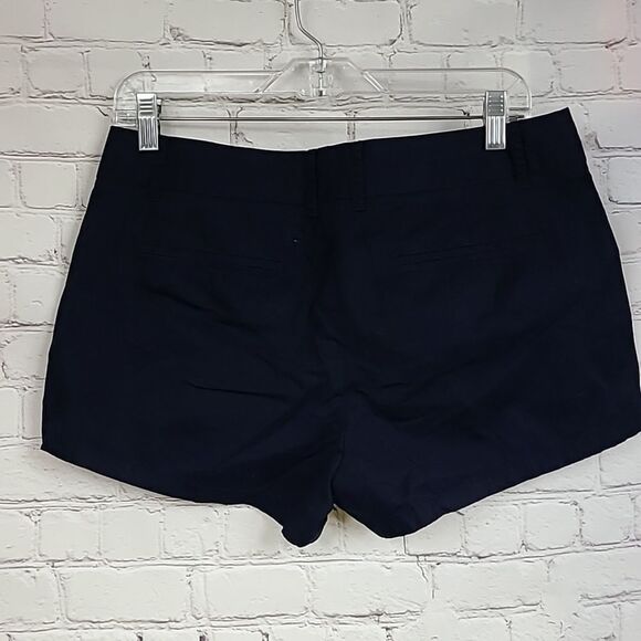 J.Crew Broken-In Chino Navy Blue 3-inch Shortie Cotton Shorts Women's Size 8 - Picture 6 of 7